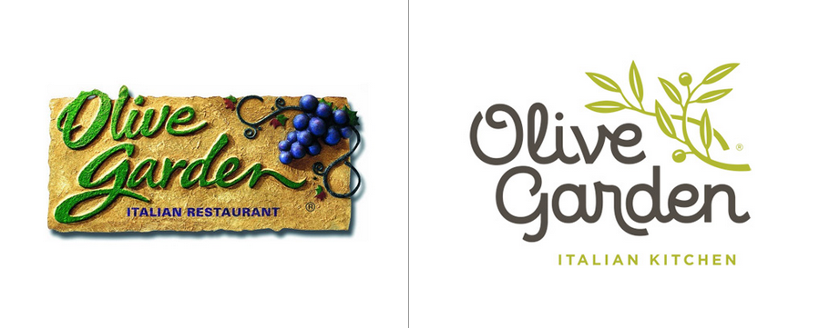 Olive Garden Old and New Logo