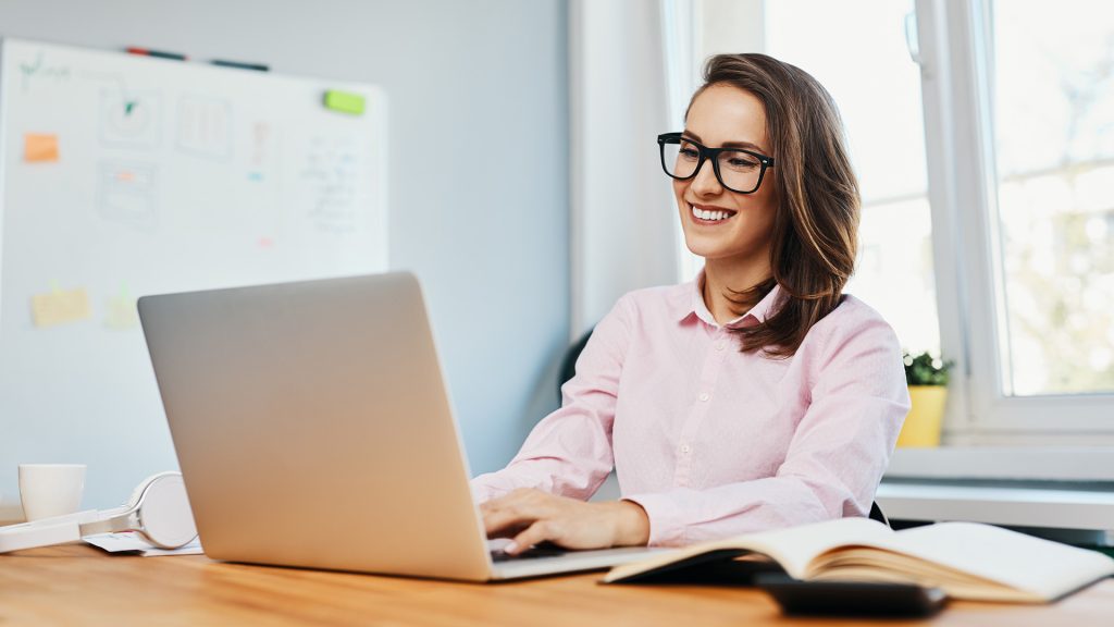 woman on laptop