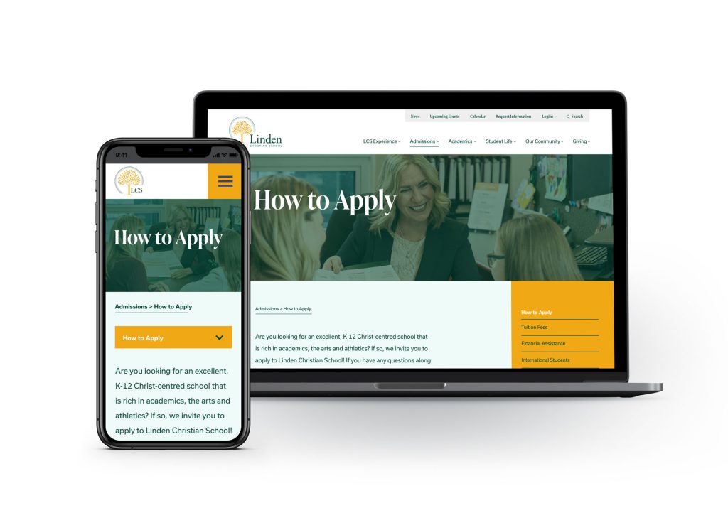 linden christian website design