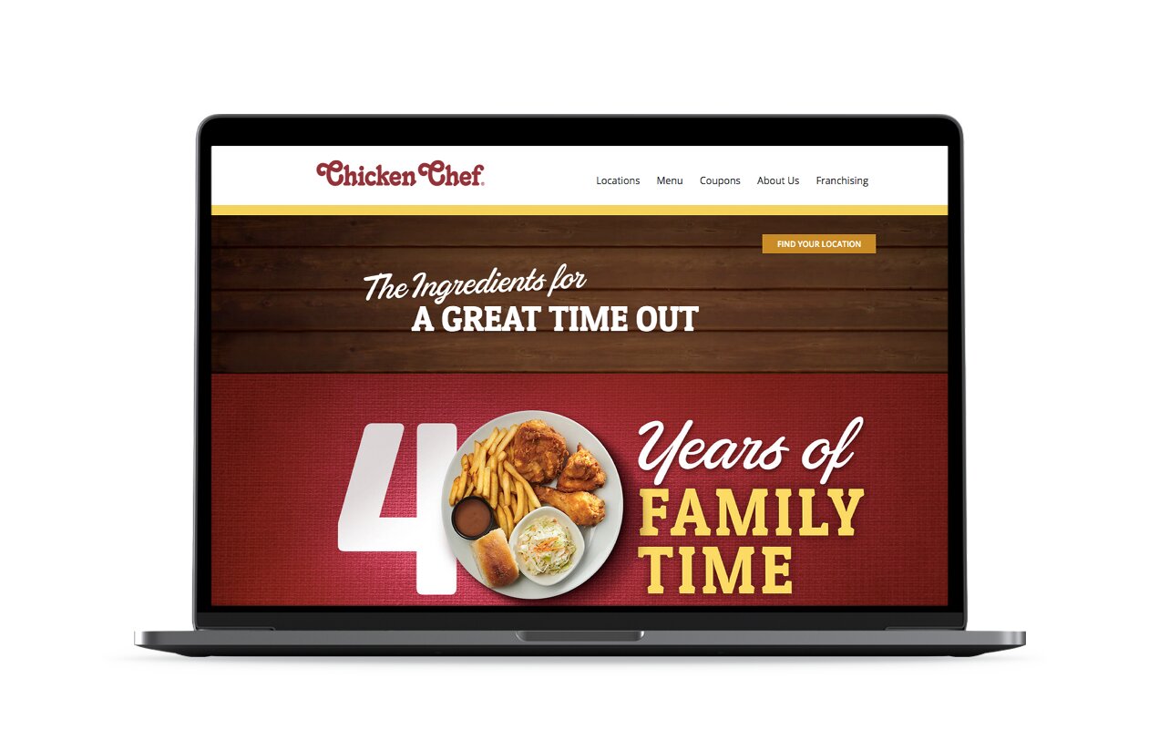 chicken chef website design