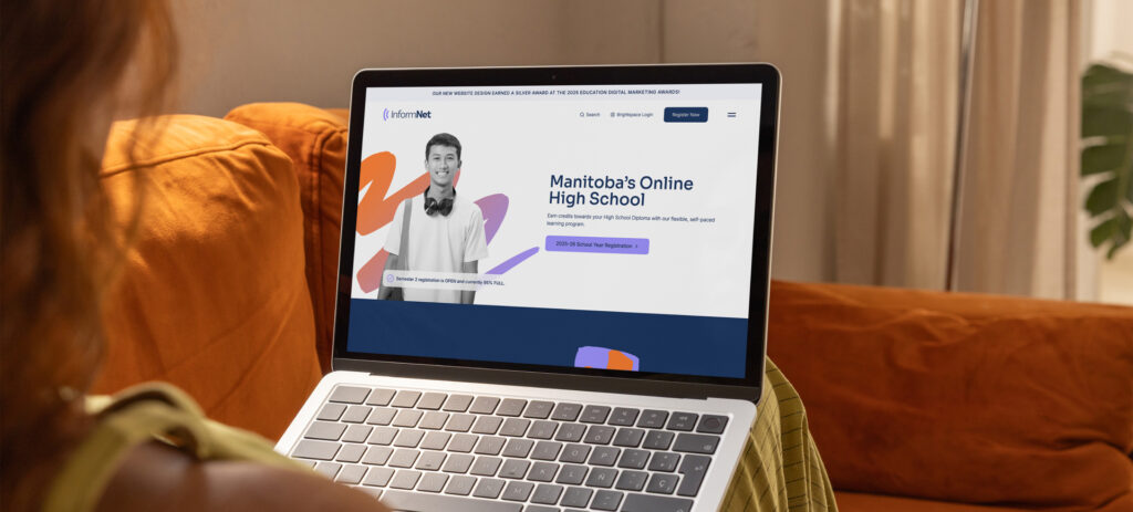 laptop screen of InformNet website